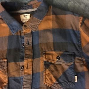 VANS Brown and Blue Flannel